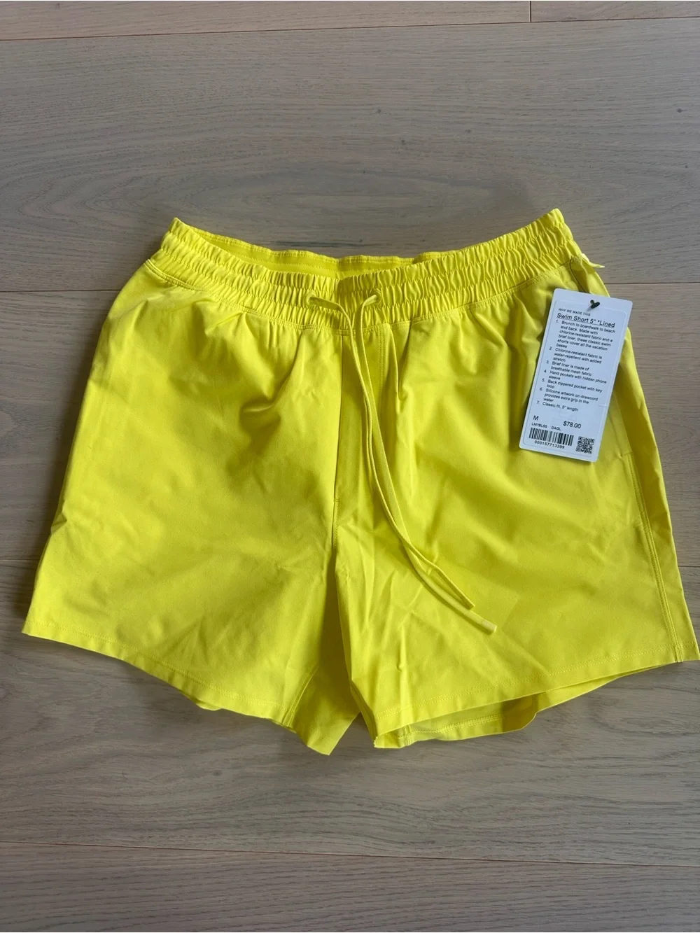 lululemon athletica Bright Yellow Men's Swim Trunks